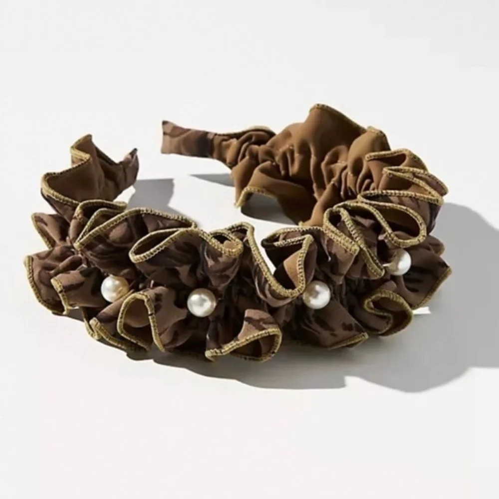 NWT Anthropologie Ruffled Headband